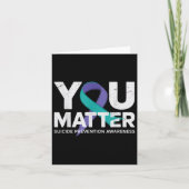 Zelfmoordpreventie Shirten Zelfmoordbewustzijn T S Kaart (Voorkant)