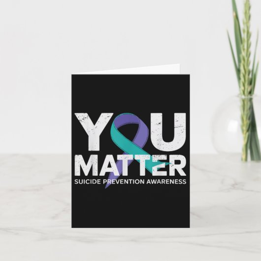 Zelfmoordpreventie Shirten Zelfmoordbewustzijn T S Kaart (Voorkant)