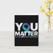 Zelfmoordpreventie Shirten Zelfmoordbewustzijn T S Kaart (Gele Bloem)