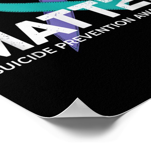 Zelfmoordpreventie Shirten Zelfmoordbewustzijn T S Poster (Hoek)