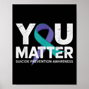 Zelfmoordpreventie Shirten Zelfmoordbewustzijn T S Poster