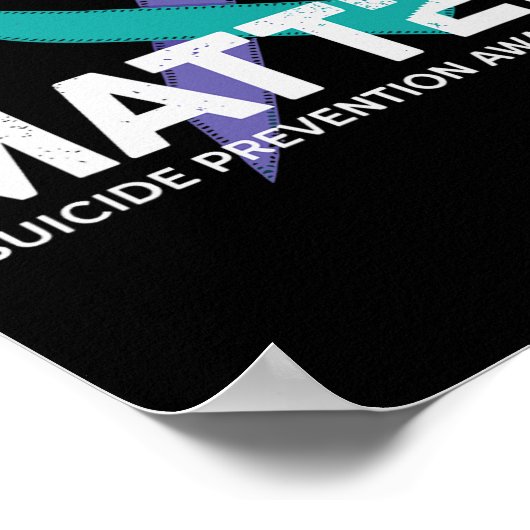 Zelfmoordpreventie Shirten Zelfmoordbewustzijn T S Poster (Hoek)