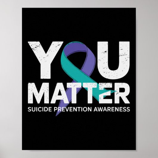 Zelfmoordpreventie Shirten Zelfmoordbewustzijn T S Poster (Voorkant)