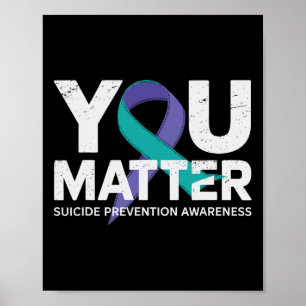 Zelfmoordpreventie Shirten Zelfmoordbewustzijn T S Poster