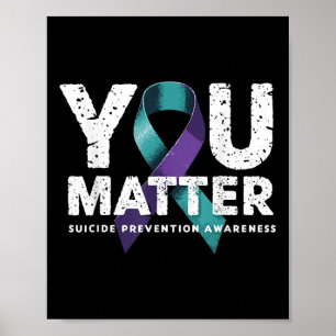 Zelfmoordpreventie Shirts Zelfmoordbewustzijn T-Sh Poster