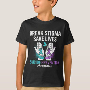 Zelfmoordpreventie Steun Doorbreek Stigma Zelfmoor T-shirt