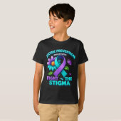 Zelfmoordpreventie Steun Strijd Stigma Zelfmoordbe T-shirt (Voorkant volledig)
