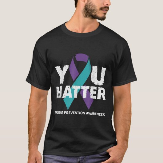 Zelfmoordpreventie T-shirts Zelfmoordbewustzijn (Voorkant)