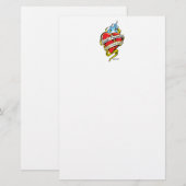 Zelfmoordpreventie Tattoo hart Briefpapier (Voorkant / Achterkant)