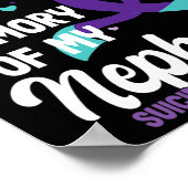 Zelfmoordpreventie ter nagedachtenis aan neef poster (Hoek)