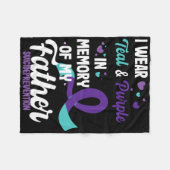 Zelfmoordpreventie ter nagedachtenis aan vader fleece deken (Voorkant (Horizontaal))