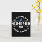 Zelfmoordpreventie Uw levensproblemen Zelfmoordpri Kaart (Gele Bloem)