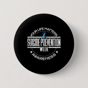 Zelfmoordpreventie Uw levensproblemen Zelfmoordpri Ronde Button 5,7 Cm