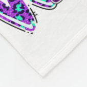 Zelfmoordpreventie Warrior Messy Bun Suicide Aware Fleece Deken (Hoek)