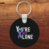 Zelfmoordpreventie Week bewustzijn Je bent niet al Sleutelhanger (Voorkant)