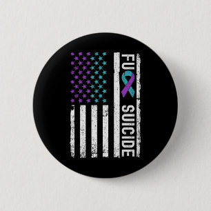 Zelfmoordpreventie Week Bewustzijnsmaand Amerikaan Ronde Button 5,7 Cm