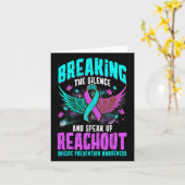 Zelfmoordpreventie Zelfmoordbewustzijn Kaart (Gele Bloem)