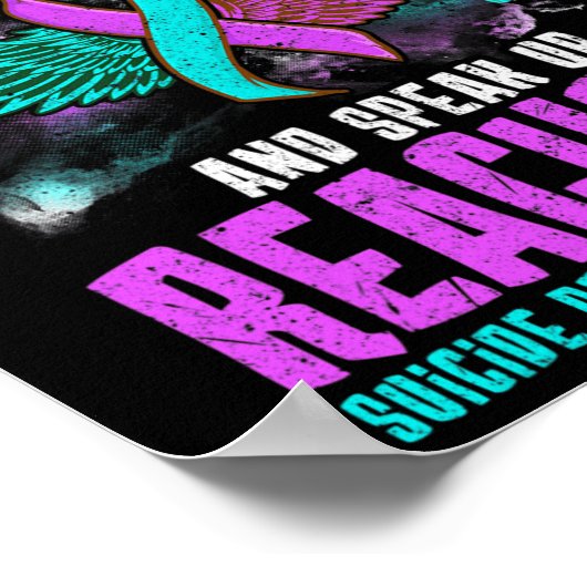 Zelfmoordpreventie Zelfmoordbewustzijn Poster (Hoek)