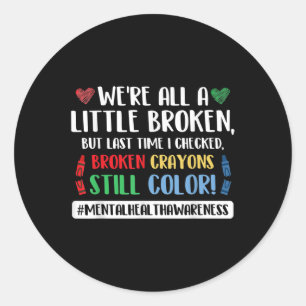 Zelfmoordpreventie Zelfmoordbewustzijn Quote Ronde Sticker