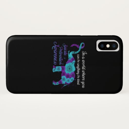 Zelfmoordpreventie Zonnebloem Elephant Case-Mate iPhone Case (Achterkant (horizontaal))