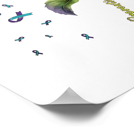 Zelfmoordpreventie Zonnebloem Poster (Hoek)