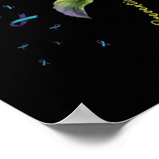 Zelfmoordpreventie Zonnebloem Poster (Hoek)