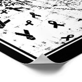 Zelfmoordpreventie Zonnebloem Verstoord Poster (Hoek)