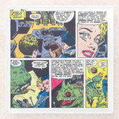 Zelfmoordvloot geleid door onverharde robots strip glazen onderzetter (Voorkant)