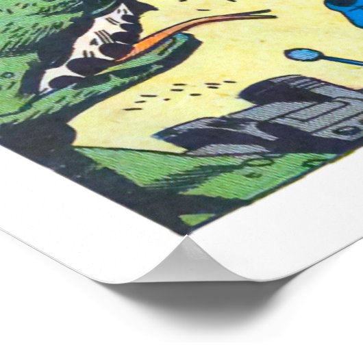 Zelfmoordvloot geleid door onverharde robots strip poster (Hoek)