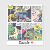 Zelfmoordvloot geleid door onverharde robots strip sticker (Vel)