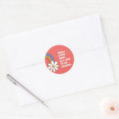 Zelfmotivatie Sticker met Daisy & Rainbow (Envelop)