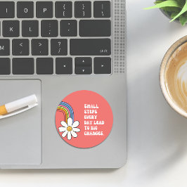 Zelfmotivatie Sticker met Daisy & Rainbow