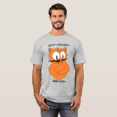 Zelfonderwezen Cartoon Mustache kat T-shirt (Voorkant volledig)