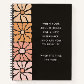 Zelfontdekking Journaling vraagt Boho Floral Notitieboek (Voorkant)