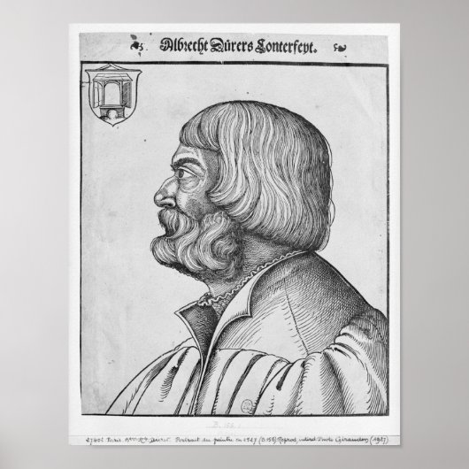 Zelfportret, 1527 poster (Voorkant)