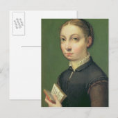 Zelfportret, 1554 briefkaart (Voorkant / Achterkant)
