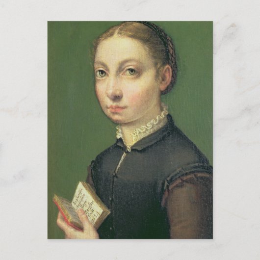 Zelfportret, 1554 briefkaart (Voorkant)