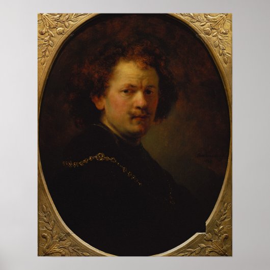 Zelfportret, 1633 poster (Voorkant)