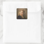 Zelfportret, 1669 vierkante sticker (Tas)