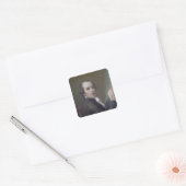 Zelfportret, 1790 vierkante sticker (Envelop)