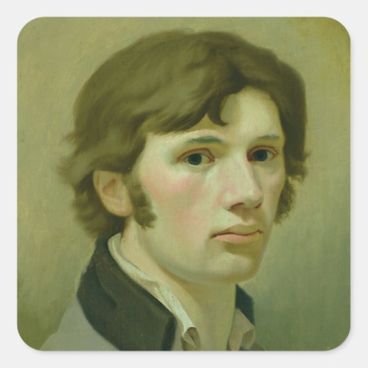Zelfportret, 1802 vierkante sticker (Voorkant)