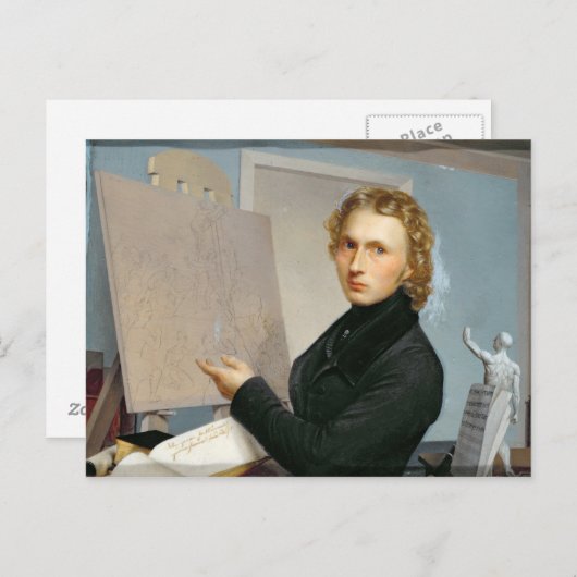 Zelfportret, 1822 briefkaart (Voorkant / Achterkant)