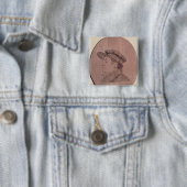 Zelfportret, 1824 vierkante button 5,1 cm (In situ)