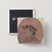 Zelfportret, 1824 vierkante button 5,1 cm (Voorkant /achterkant)