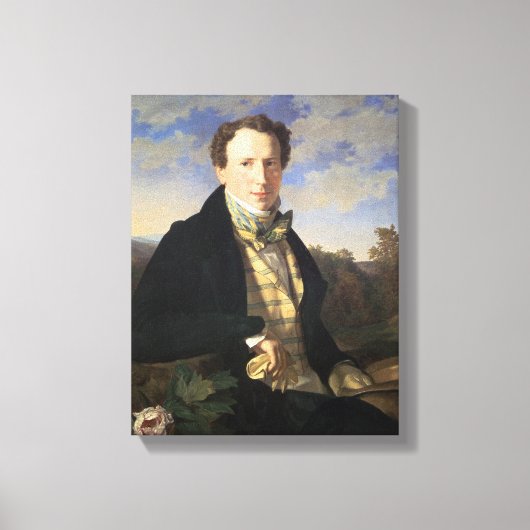 Zelfportret, 1828 canvas afdruk (Voorkant)