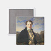 Zelfportret, 1828 magneet (Voorkant / Achterkant)