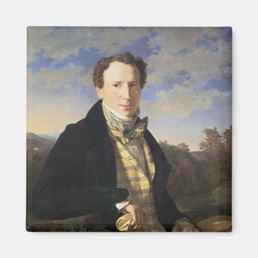 Zelfportret, 1828 magneet (Voorkant)