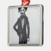 Zelfportret, 1849 metalen ornament (Links)