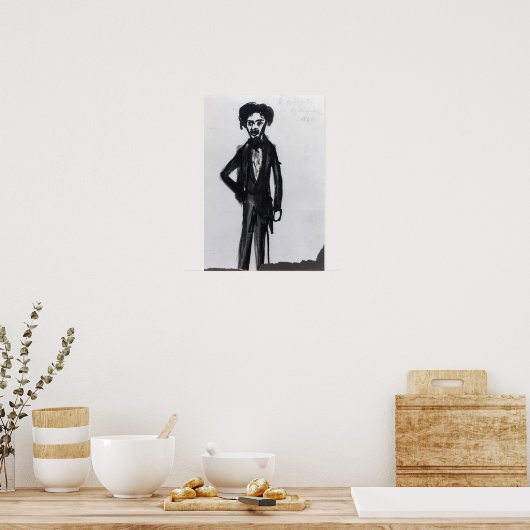 Zelfportret, 1849 poster (Keuken)