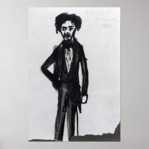 Zelfportret, 1849 poster